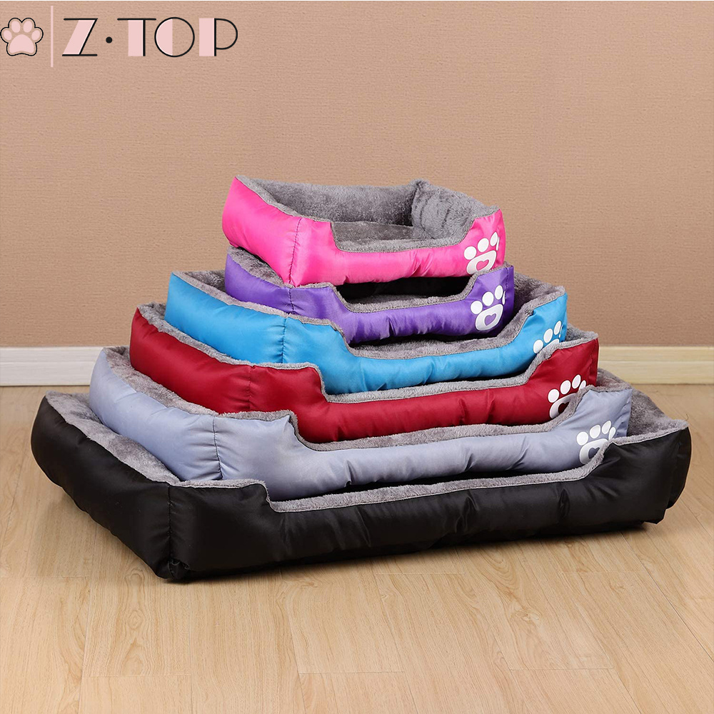 All seasons multi-colors double sided dog and cat bed cushion washable pet sofa bed cute dog bed