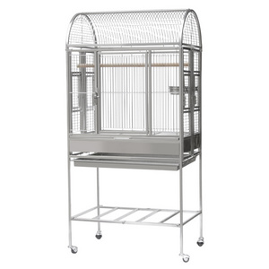 Parrot Cage Stainless Steel Strong Bird Breeding Flight Cage For Parrot Macaw With Wheels Large Space Cages