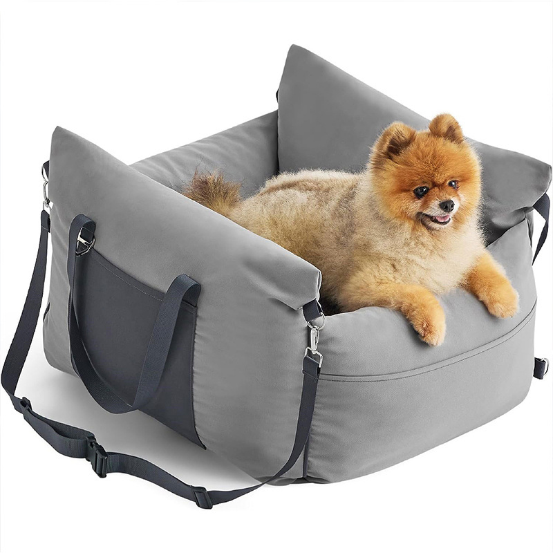 Detachable Dog Car Seat Booster Washable Carseats Soft Travel Carrier Bed Portable Car Pet for Small Dogs