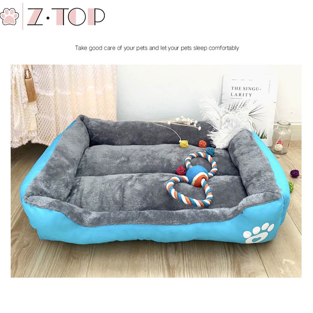 All seasons multi-colors double sided dog and cat bed cushion washable pet sofa bed cute dog bed