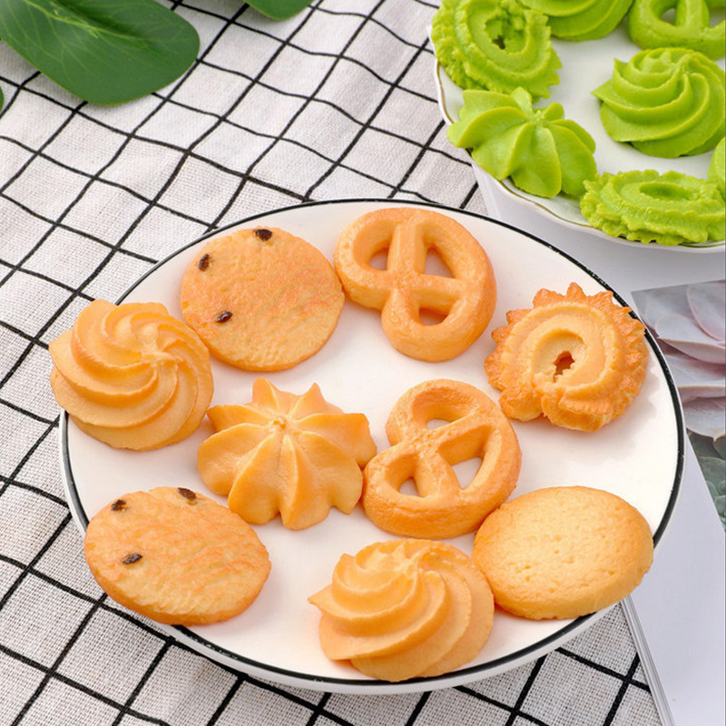 Simulation Realistic Biscuits Crackers Artificial Craft Cookies For Party Decoration Baking Mold