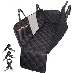 Dog Car Seat Cover For Back Seat Adjustable Breathable With Mesh Large Size Pet Seat Cushions Waterproof Car Pet Mat