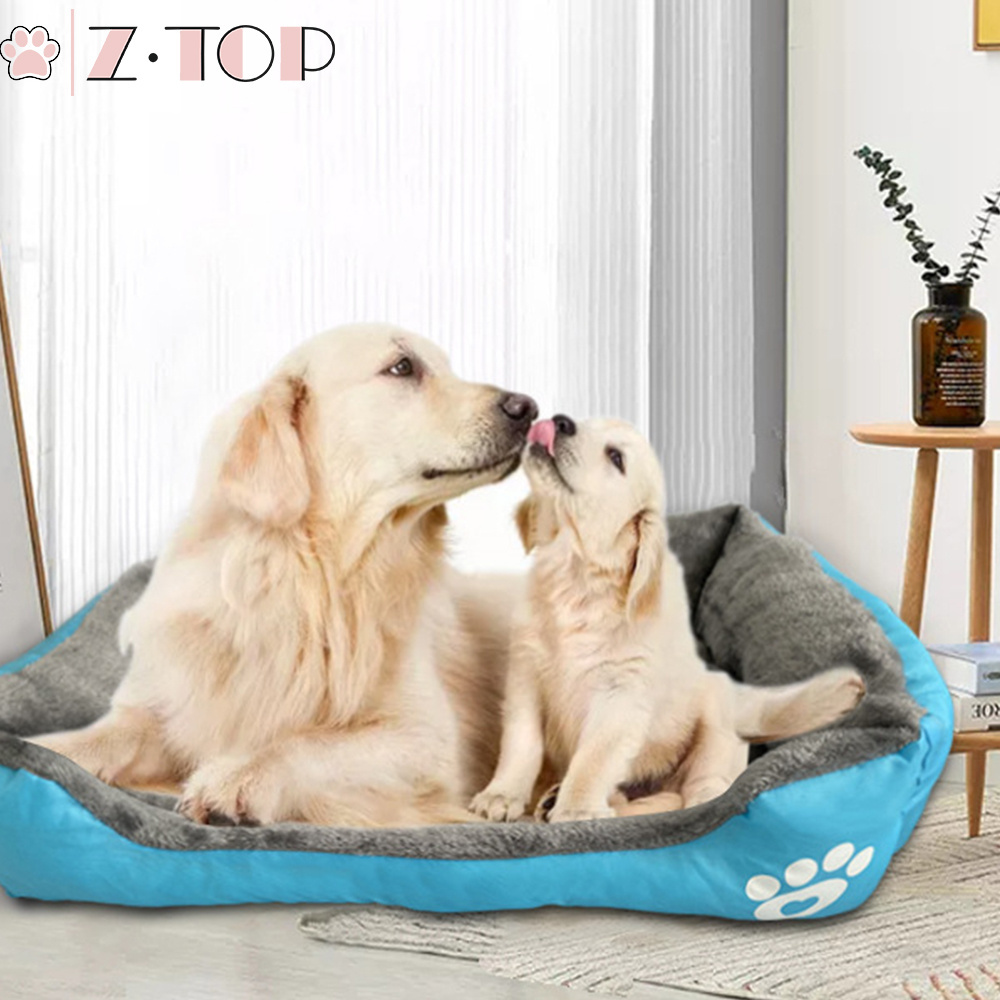 All seasons multi-colors double sided dog and cat bed cushion washable pet sofa bed cute dog bed