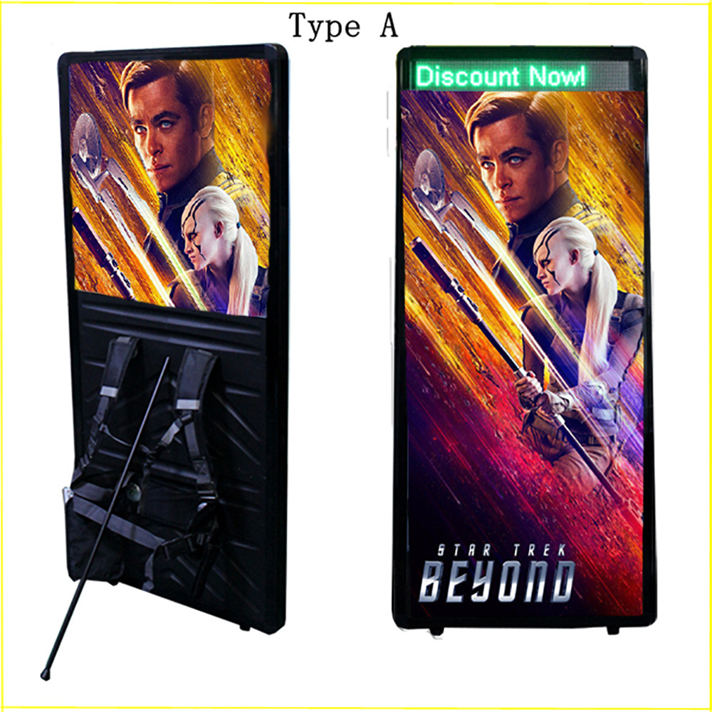 Amazing Effects on Advertising LED Backpack Billboard Digital iWalking Board/Light Boxes Equipment