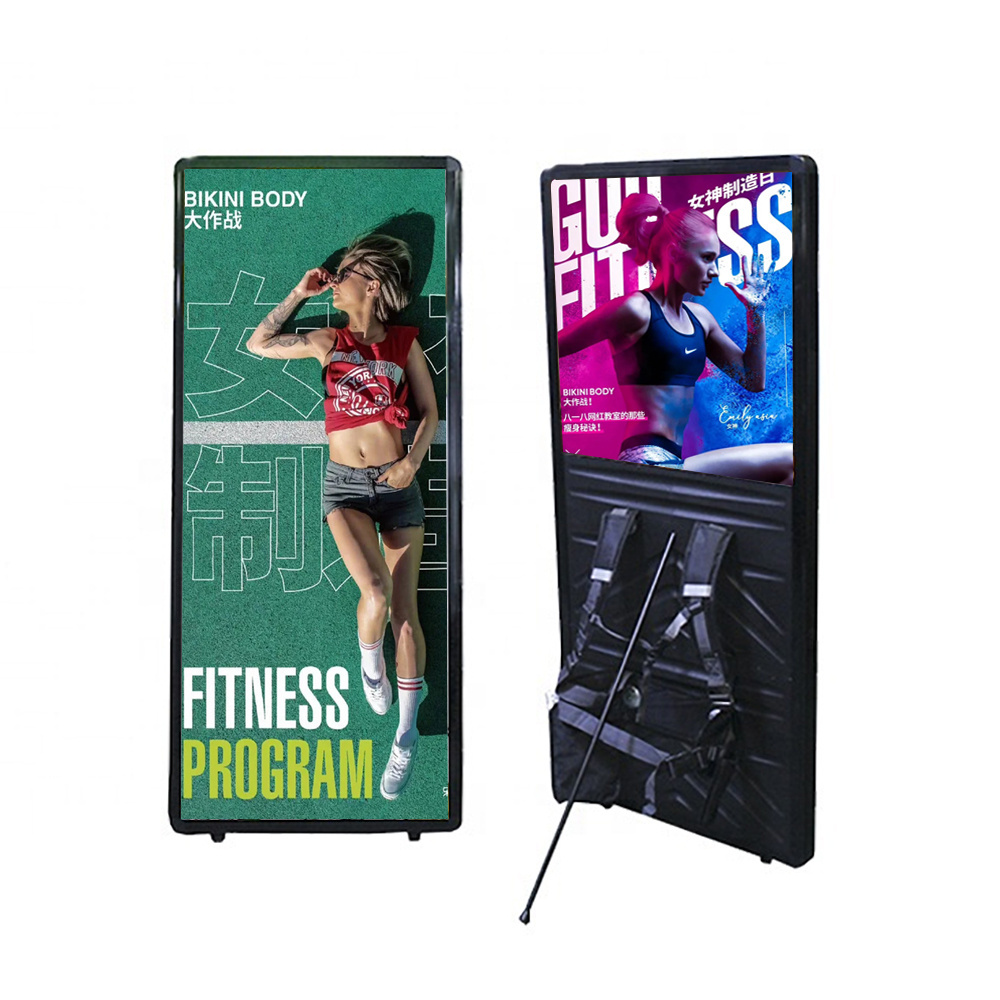 Human Billboard LED Backpack Billboard Advertising Display Poster Stand LED Screen LCD Screen Digital Display