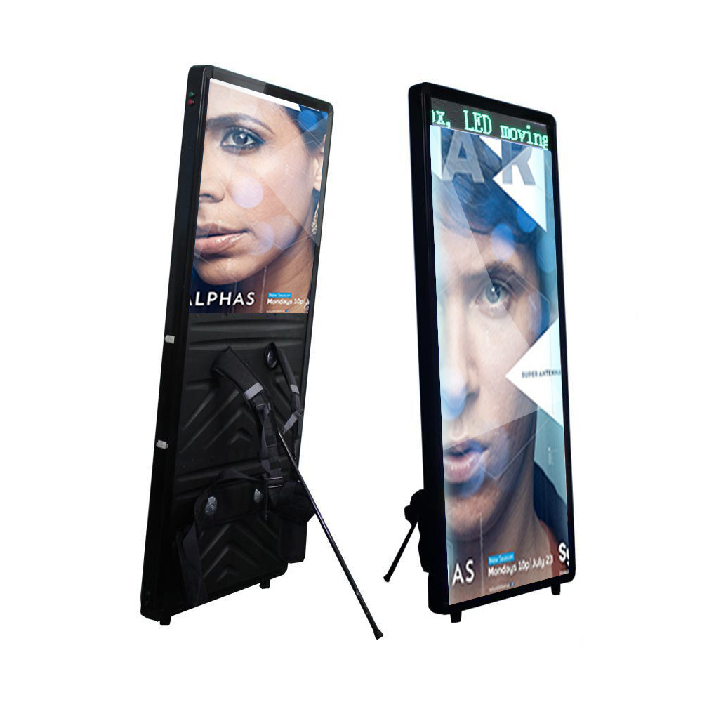 human billboard advertising poster stand led backpack billboard business display outdoor moving light box billboard