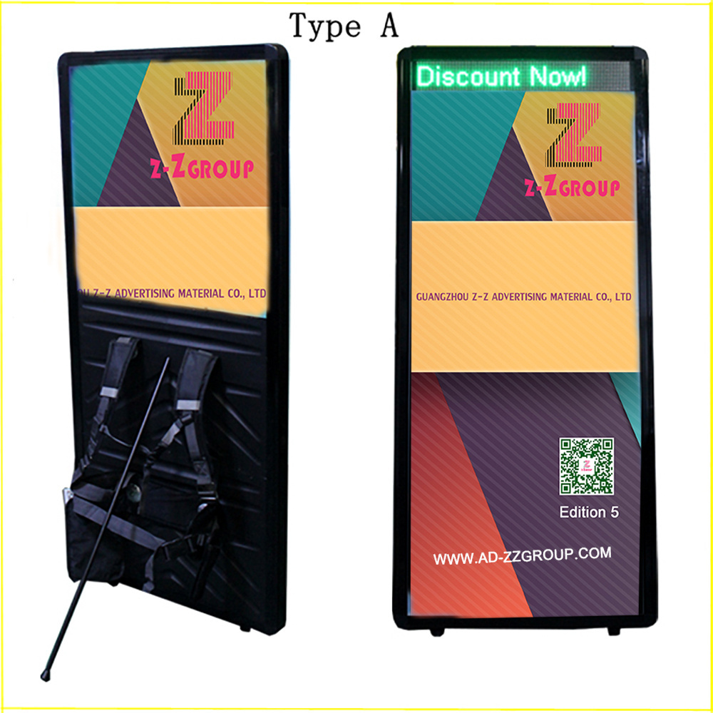 Amazing Effects on Advertising LED Backpack Billboard Digital iWalking Board/Light Boxes Equipment