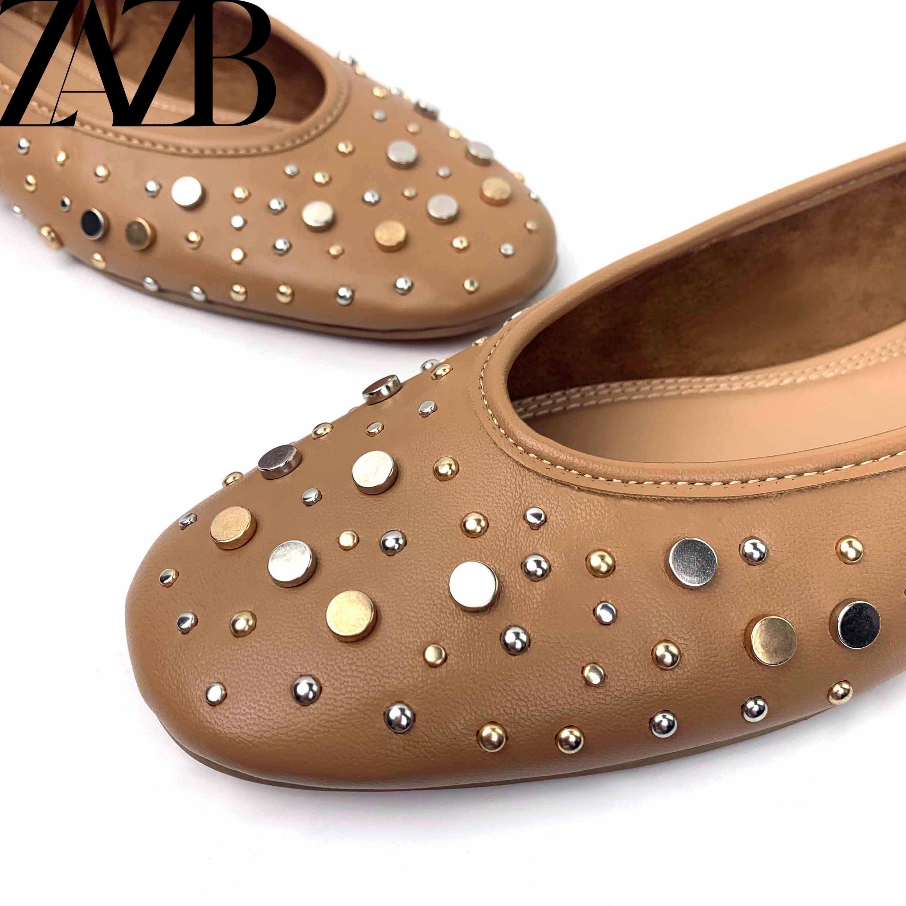 ZAZB brand custom leather boat Special price is cheap loafers femmes mules soft comfortable flats shoes for women's ladies