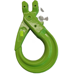 Quality Rigging G100  Forged Alloy Steel Clevis Type Self Locking Hook For Chain Sling