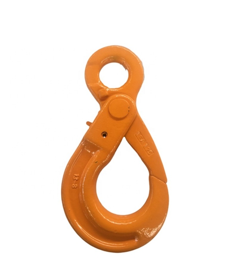 Lifting Eye Self Locking Chain Hook, Eye Type Safety Rigging Hook