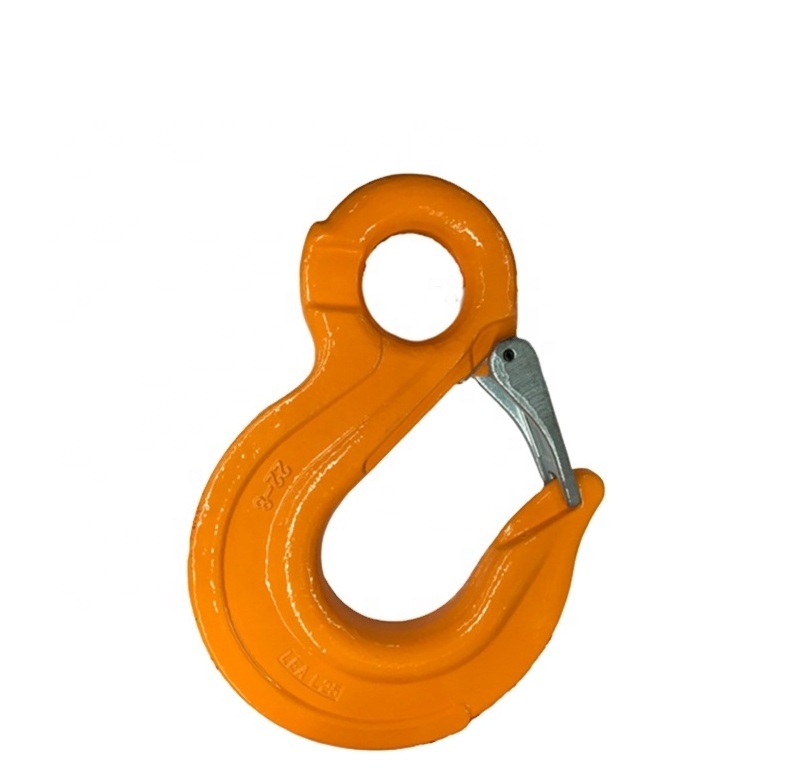 G80 Alloy Steel Eye Slip Hook with Latch Eye Type Safety Sling Hook with Latch