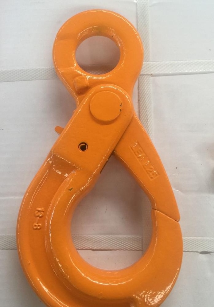 Lifting Eye Self Locking Chain Hook, Eye Type Safety Rigging Hook