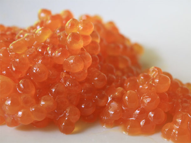 Salmon roe - 50g glass jar 1oz salmon egg red caviar gluten free GMO free roe fish egg seafood wild salmon