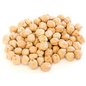 Chickpeas high protein content rich in useful vitamins and minerals for proper healthy eating whole and broken chickpeas