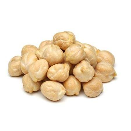 Chickpeas high protein content rich in useful vitamins and minerals for proper healthy eating whole and broken chickpeas