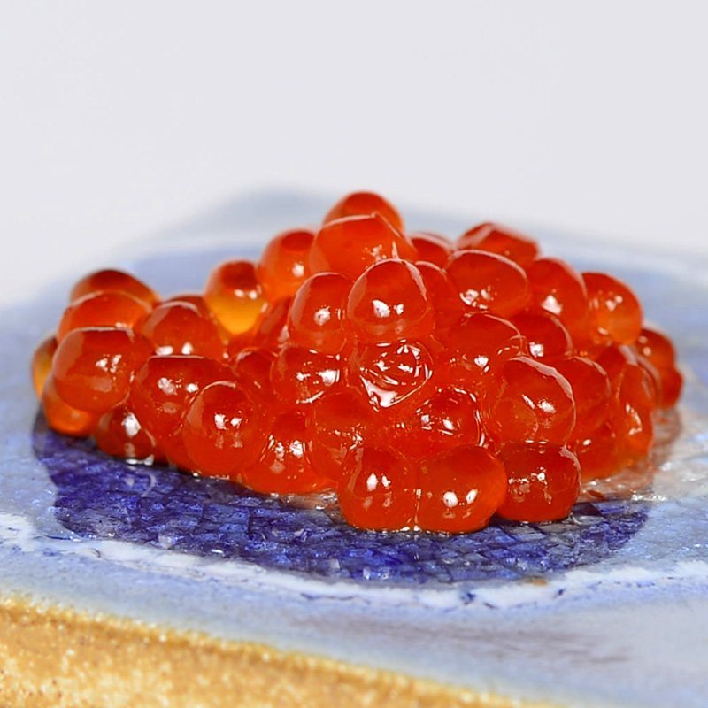 Salmon roe - 50g glass jar 1oz salmon egg red caviar gluten free GMO free roe fish egg seafood wild salmon