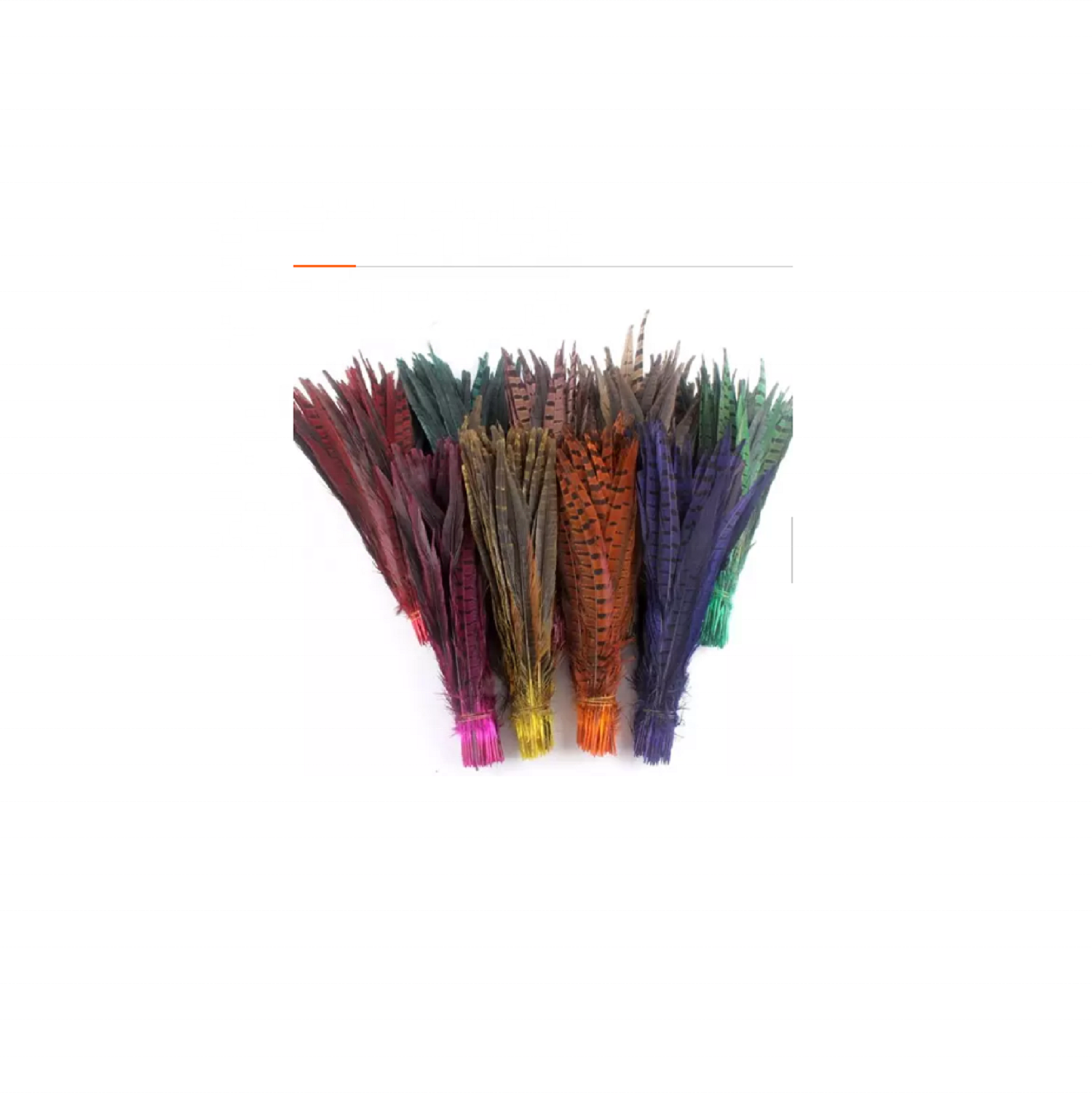 Wholesale custom private label tail feathers bleached dyed ringneck tail feathers lady amherst pheasant feathers