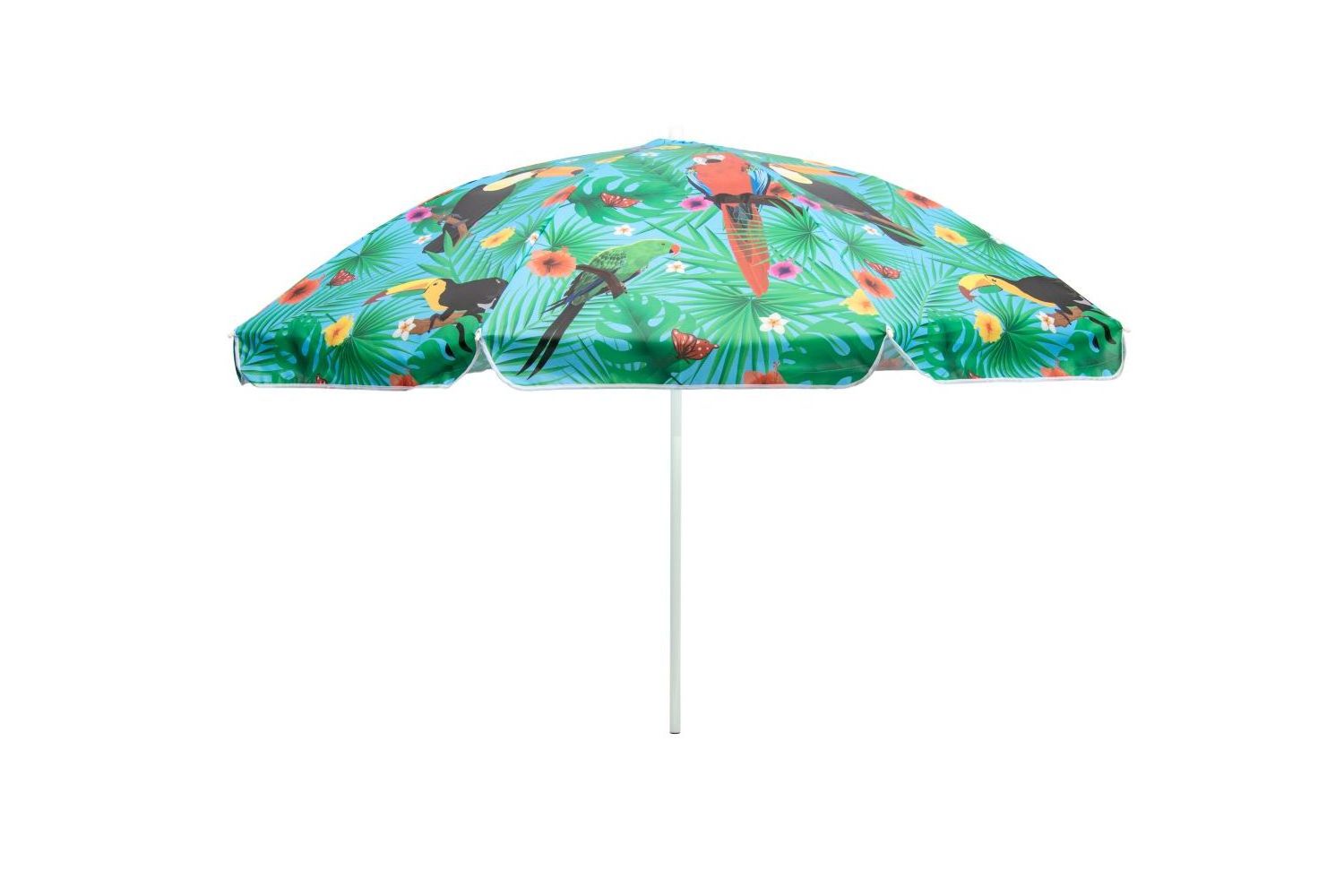 High Quality Vintage Beach Umbrella Straight Pattern Midnight Palm Leaves Digital Polyester Canvas Cover Good Working Umbrella