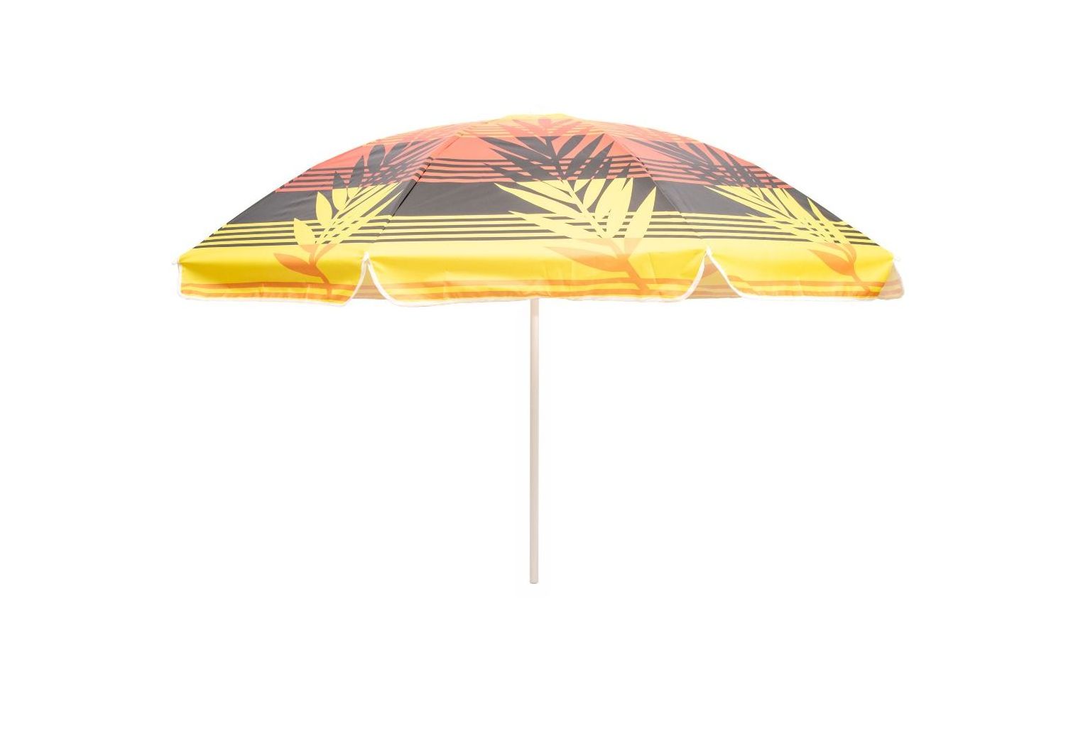 Low Cost Digital 2.0m Poly Canvas 140gm Sunrise Pattern Yellow Custom Beach Umbrellas Outdoor