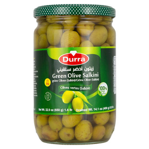 Glass Jar Fresh Green Olives 100 Tunisian Olives Stuffed with Almonds 370 Ml Tropical OEM Style Color Hand Weight Origin Type