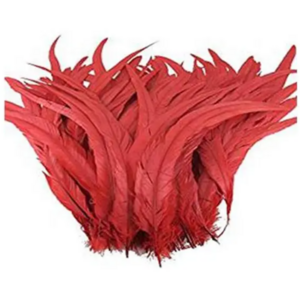 50pcs/bag 5-6cm Natural Chicken Feathers Pink Rooster Feather for Decor Fly Tying Accessories Crafts