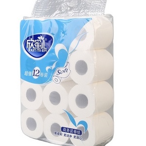 Toilet Paper 4 Ply Comfort Care Bath Tissue, Paper Towels Rolls 12 Pack Highly Absorbent Kitchen Paper