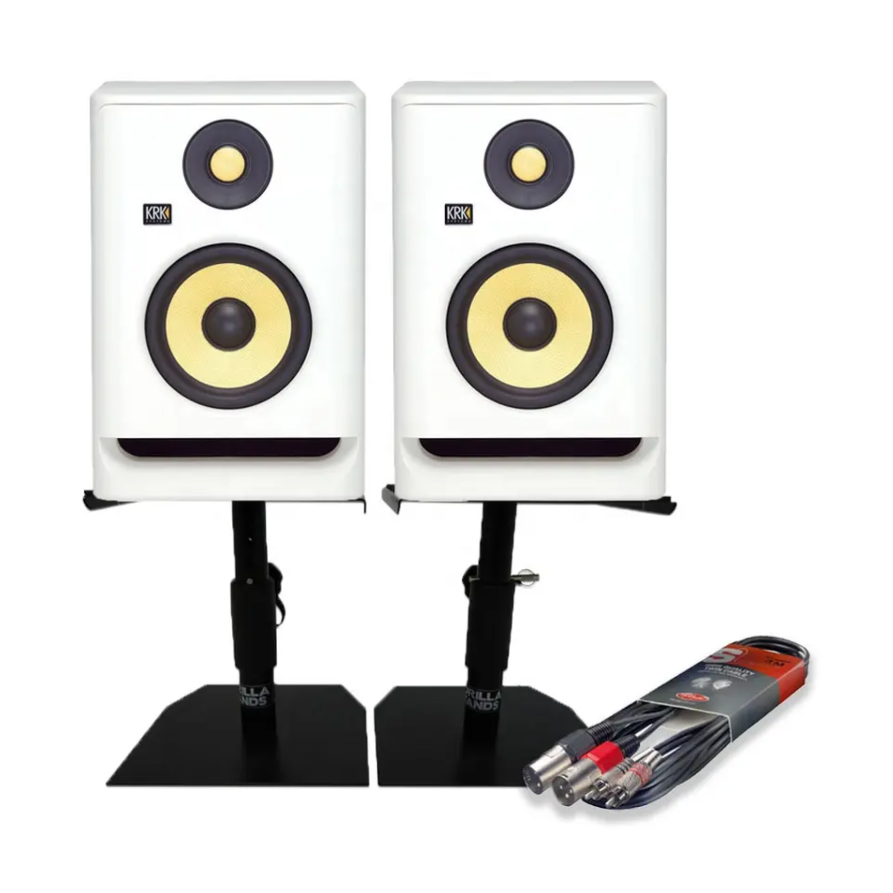 NEW Speaker KRK 5 Classic Studio Monitor 2 Way Active Studio Monitor Kit (Pair Black and White) Speaker Custom Speaker