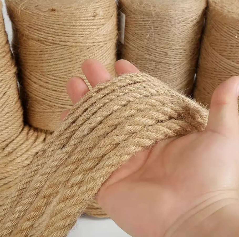 Nature Twine Cord Jute String Rope Burlap Parcel Twine 2MM Jute String Gardening Sisal Rope 3PLY Jute Twine String