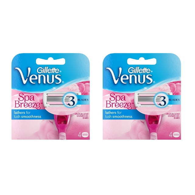 Gillette Venus Comfortglide Spa Breeze Refill Razor Blade Cartridges