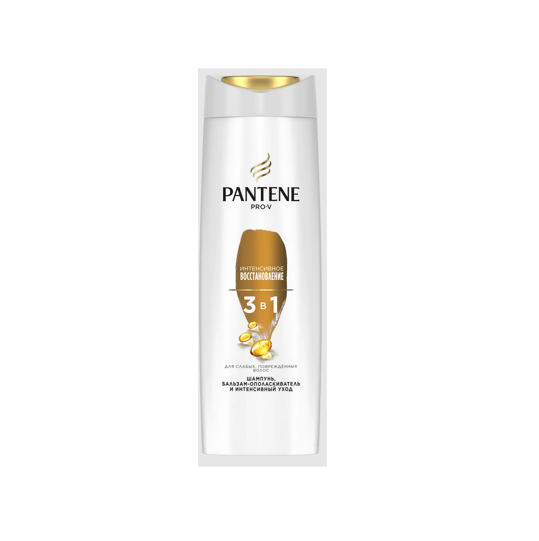 Shampoo Rinse Balm and Intensive Care 3V1 Pantene Intensive Recovery 360 ml