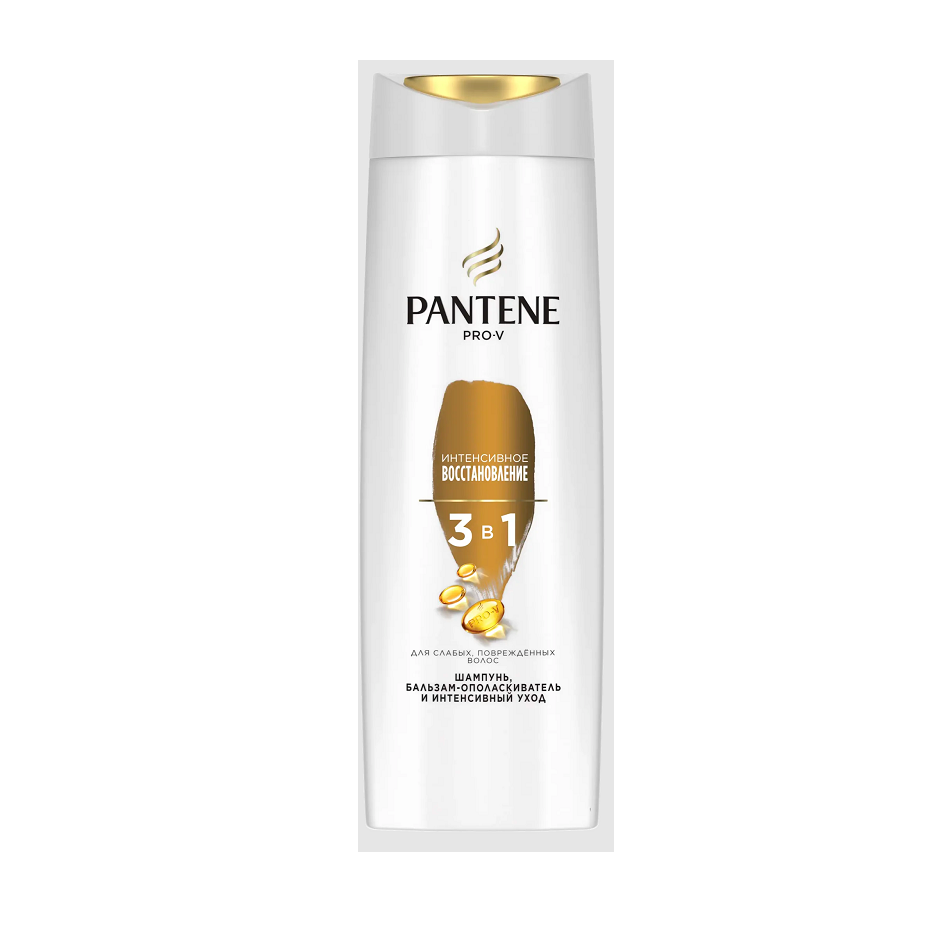 Shampoo Rinse Balm and Intensive Care 3V1 Pantene Intensive Recovery 360 ml