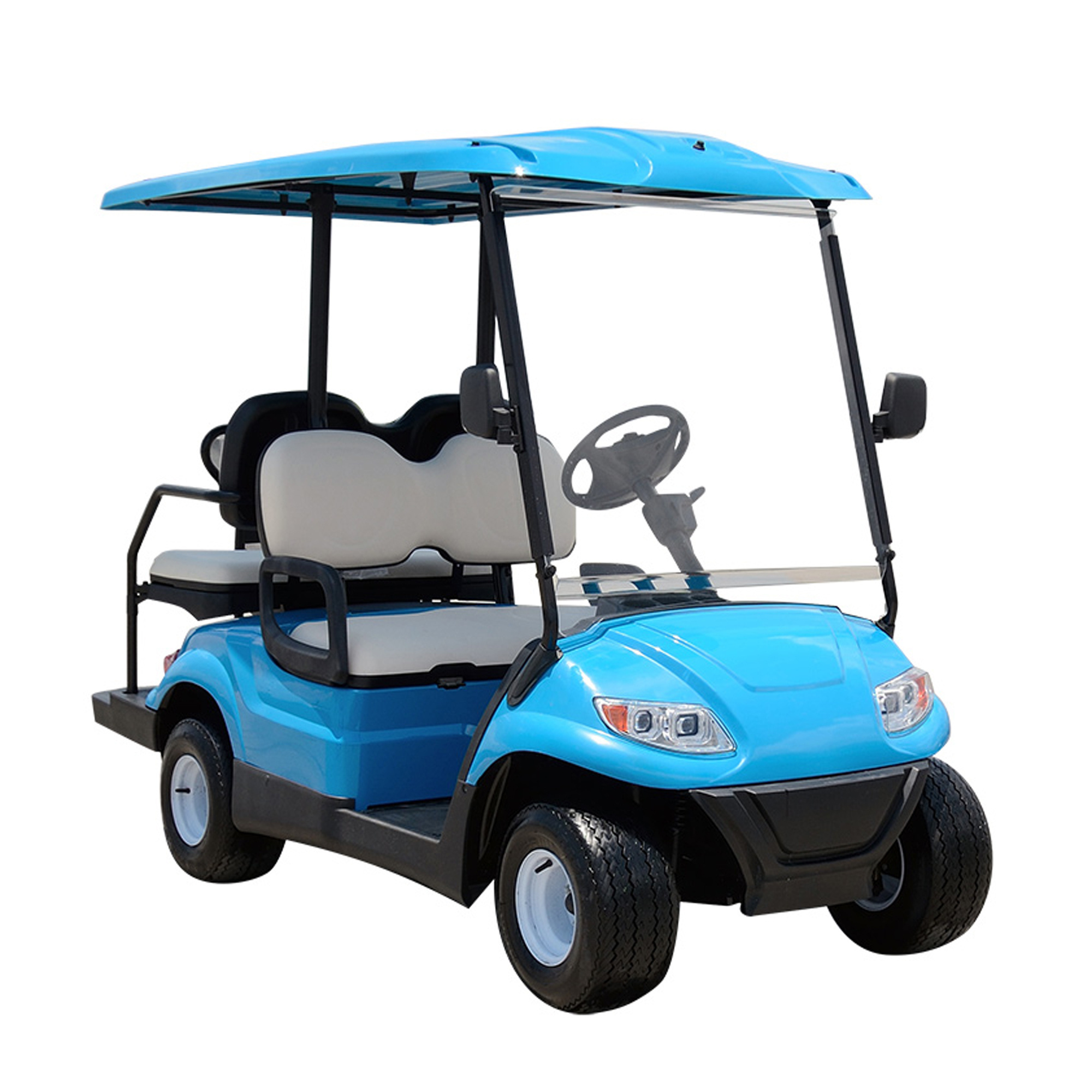 4 Seater Electric Golf Carts with folded back seat