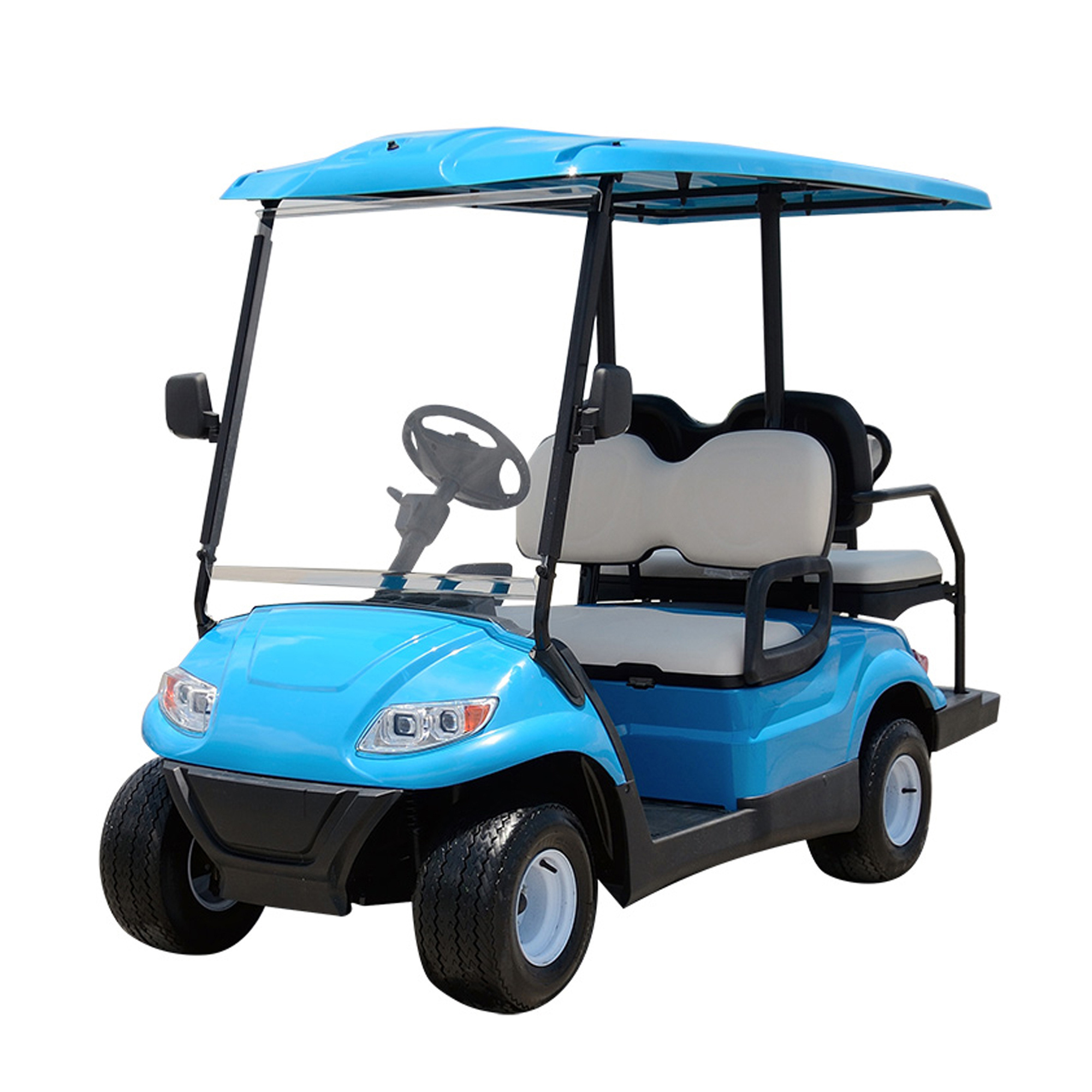 4 Seater Electric Golf Carts with folded back seat