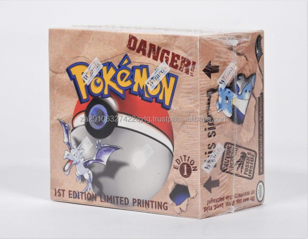 New Sales Genuine indoor Activities  Pokemoned 1st Edition Fossil Booster Box - ENGLISH - WOTC 36 Packs - Factory Sealed