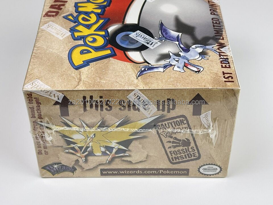 New Sales Genuine indoor Activities  Pokemoned 1st Edition Fossil Booster Box - ENGLISH - WOTC 36 Packs - Factory Sealed