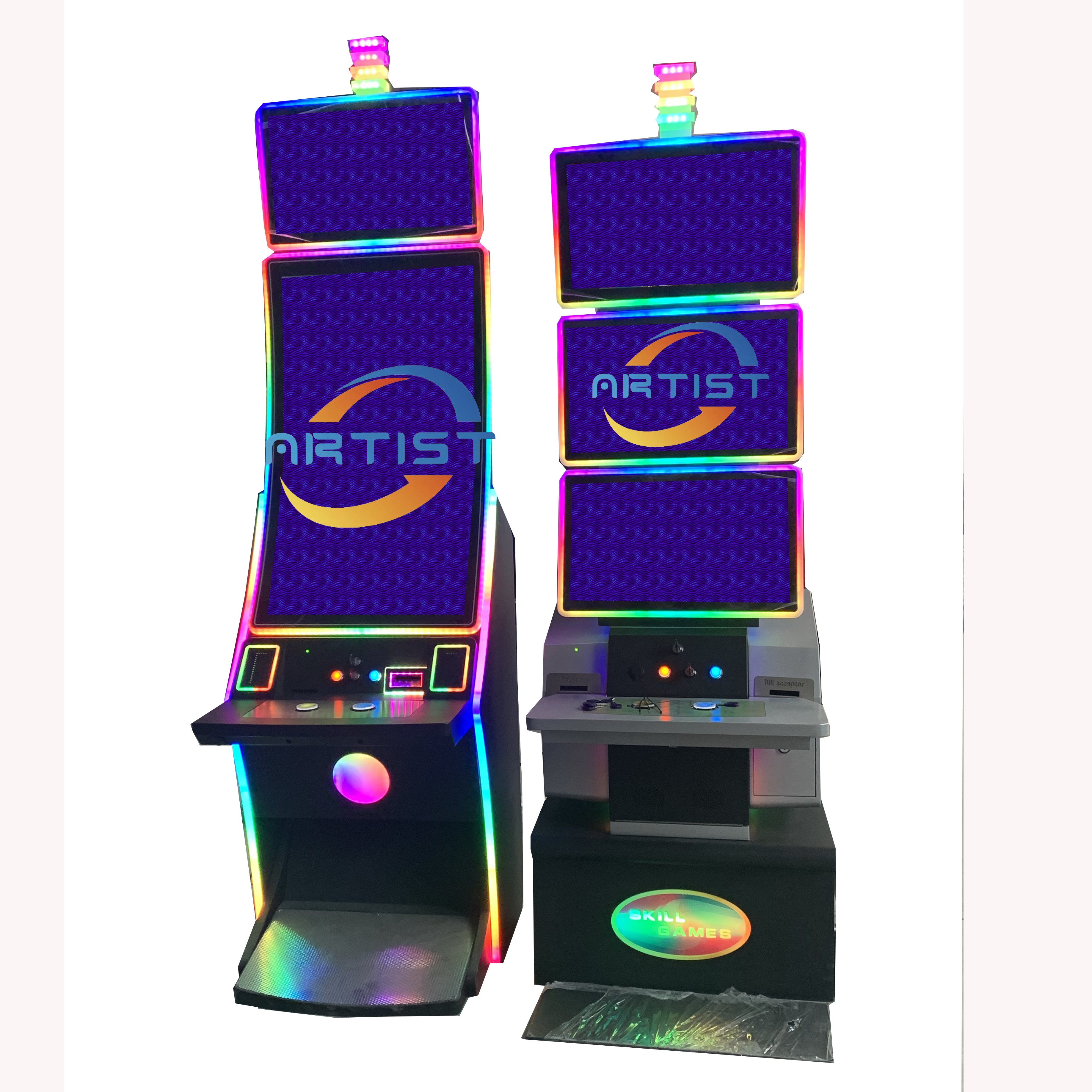 43 Inch Vertical Touch Screen Hot Selling Fusion 5 In 1 Multi Game Table Skill Game Machine