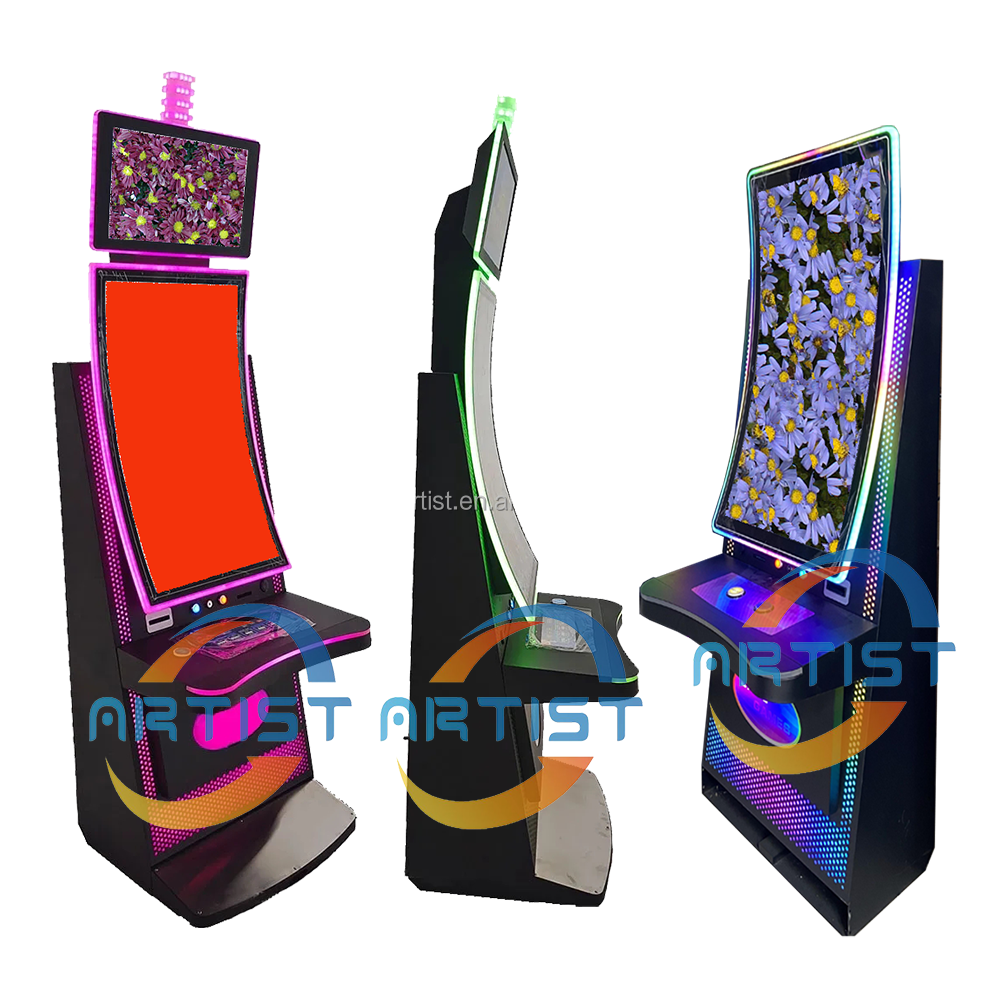 Vertical/curved HD touch screen Multi Version arcade game Power Fire Link Fusion 2/3/4/5 in 1 coin operated skill game machine