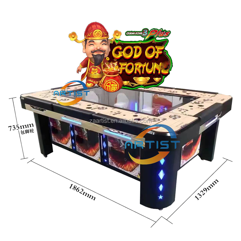 Ocean King 3 Plus God of For-tune arcade skill fish game board/game table Coin Operated machine for sale