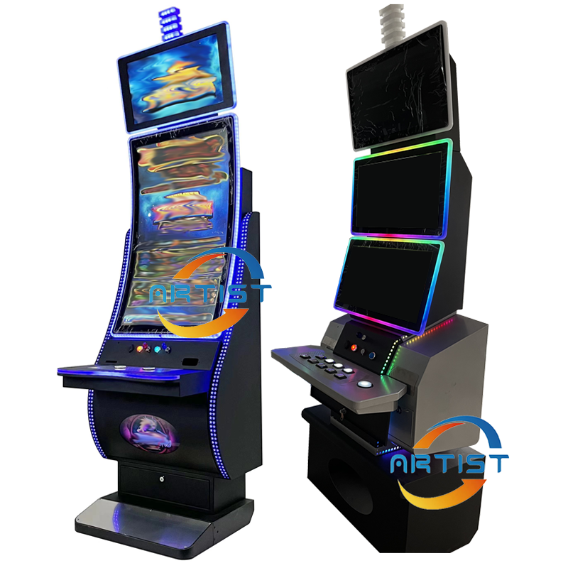 Park Game Machines Metal Skill Game Cabinet 43 Inch Ideck Touch Screen BA and Speaker Table