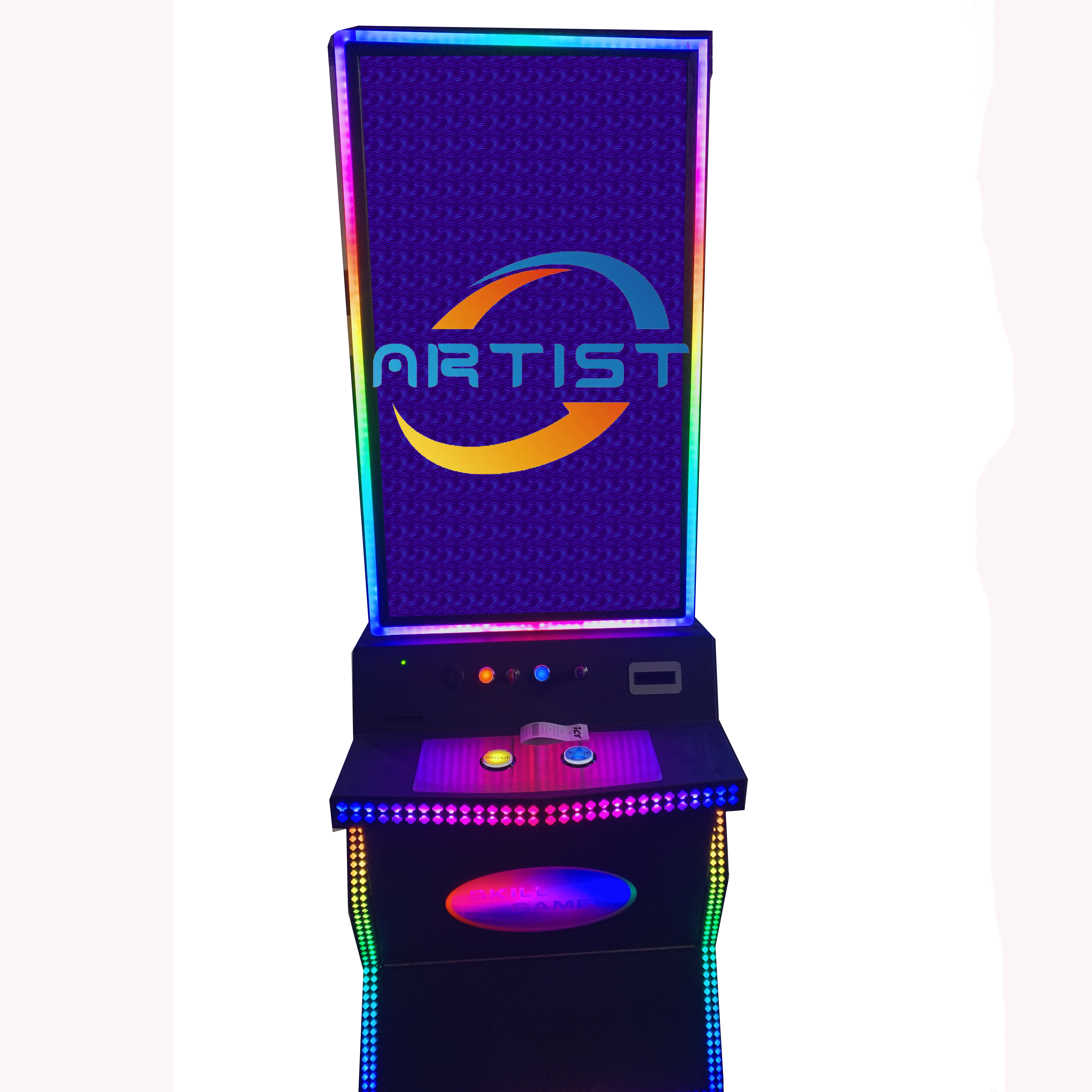 Good Quality Popular Fusion 5 in 1 Skill Game Cabinet  With Light Bar With Touch Screen Skill Game Machine