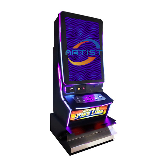 Good Quality Popular Fusion 5 in 1 Skill Game Cabinet  With Light Bar With Touch Screen Skill Game Machine