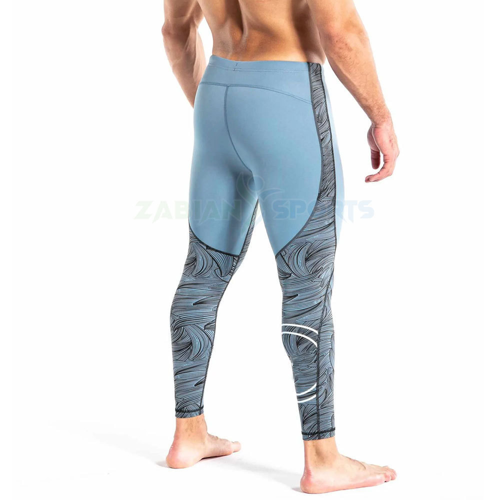 Men's Workout Fitness Compression Leggings Bodybuilding Skin Tights Breathable Lightweight Pants