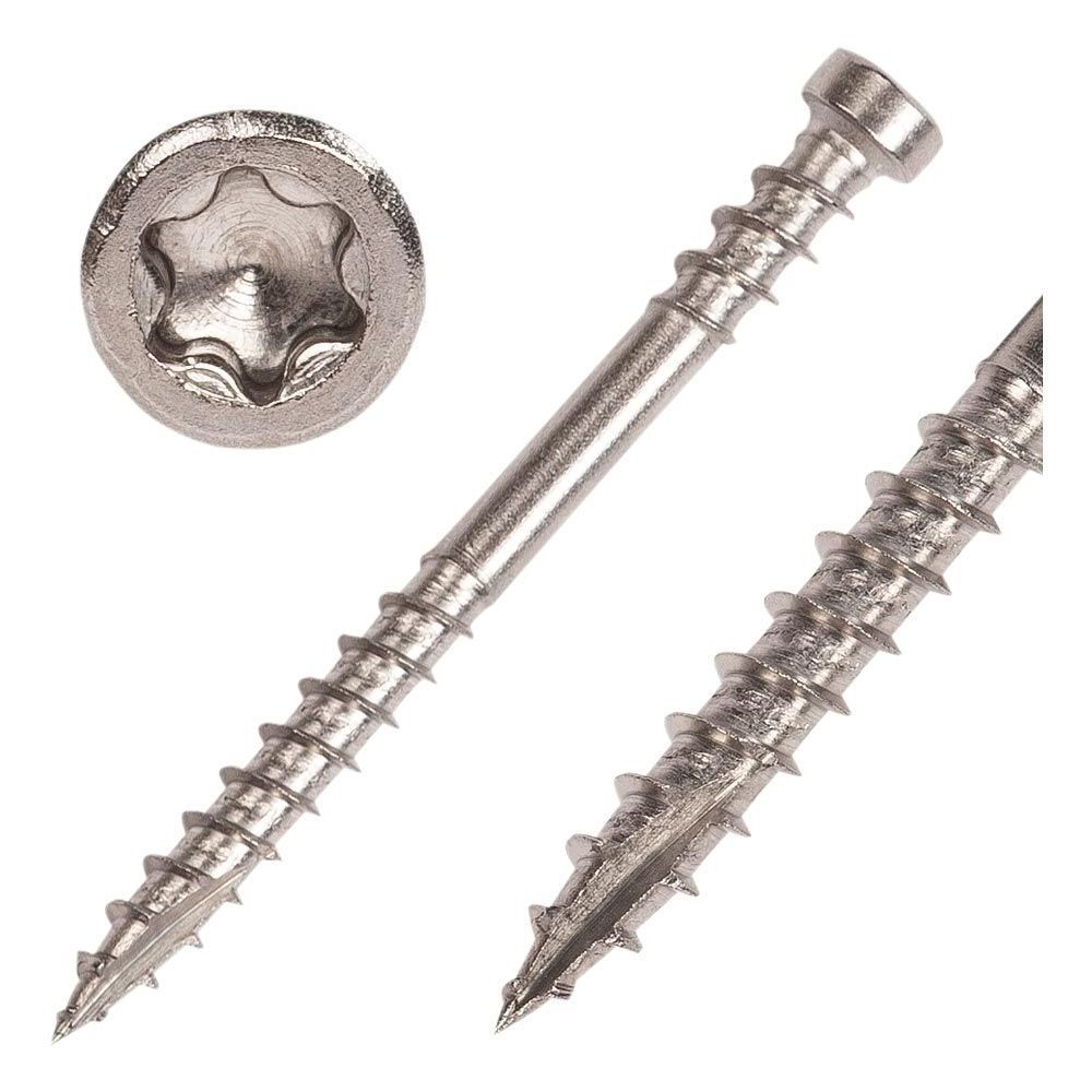 T25 Drive #12 x 4 Inch Stainless Steel Deck Screws