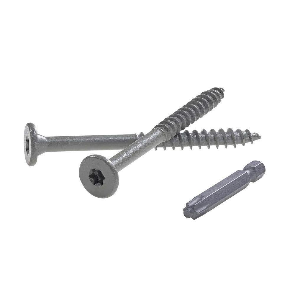 T25 Drive #12 x 4 Inch Stainless Steel Deck Screws