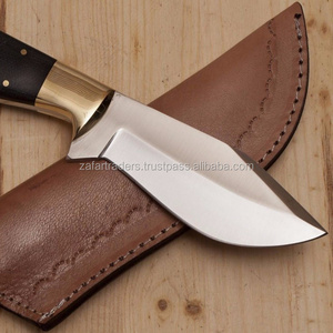 Handmade D2 Steel Skinner Knife Micarta Handle Outdoor Hunting knife with leather knife  ZR247