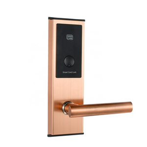 Smart Entry Hotel Door Handle Locks Electronic Keyless Hotel Key Card Door Lock