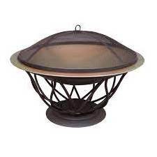 Metal Black Indoor Outdoor Large Enough Cooking Area Round Wood Burning Steel fireplace Fire Pit with Grill