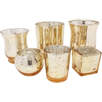 Diamond empty candle jars for candle making votive candle holders