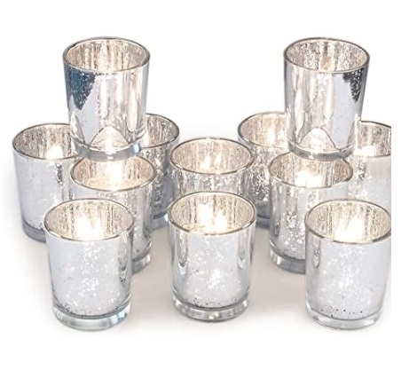 Diamond empty candle jars for candle making votive candle holders