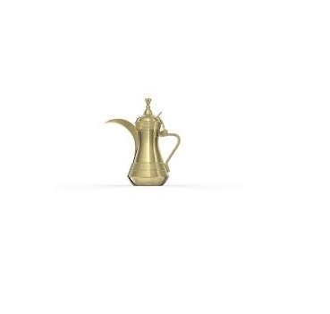 Printed Gift Box Brass Arabic Coffee Pot Gold Color Arabic Tea and Coffee Sets With Customized Logo and Packaging Kitchen Item